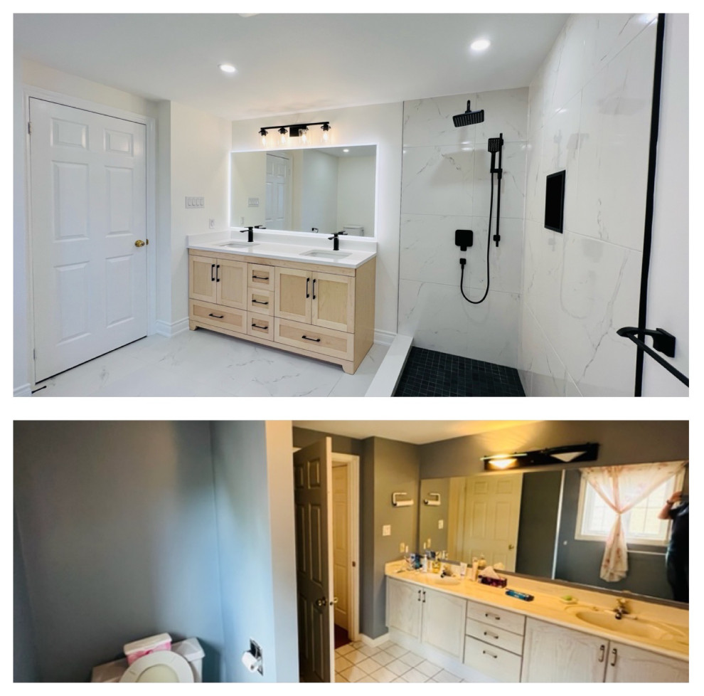 Three Washrooms Remodeling - Streetville in Mississauga