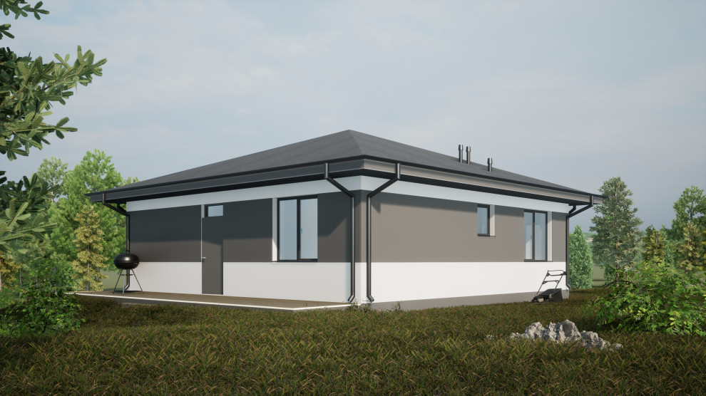 Проект индивидуального жилого дома 80м2