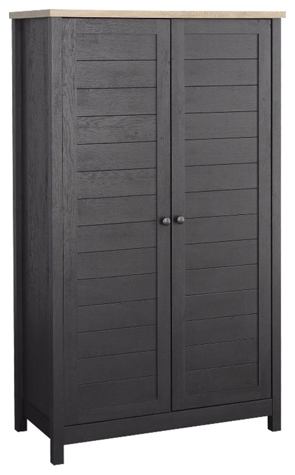 Pemberly Row Cottage Road Engineered Wood Storage in Raven Oak