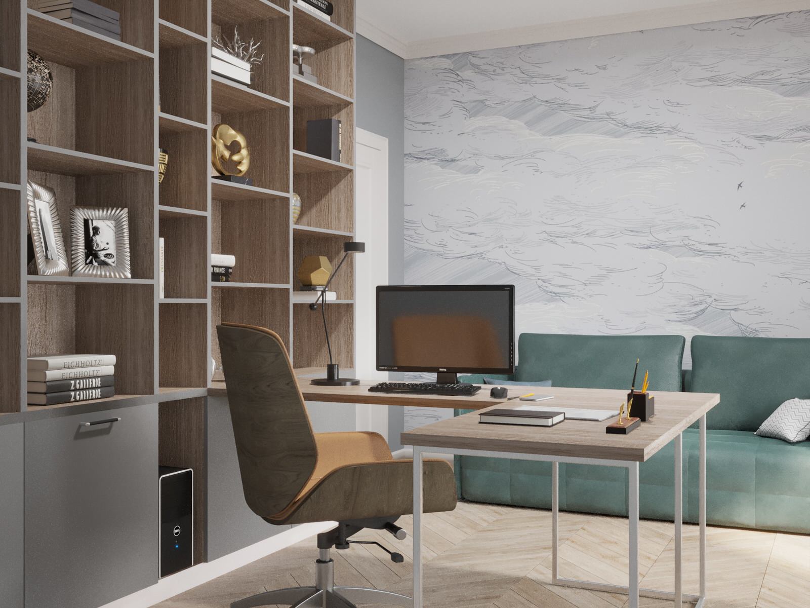 Дизайн интерьера двухэтажного дома 120 кв.м.