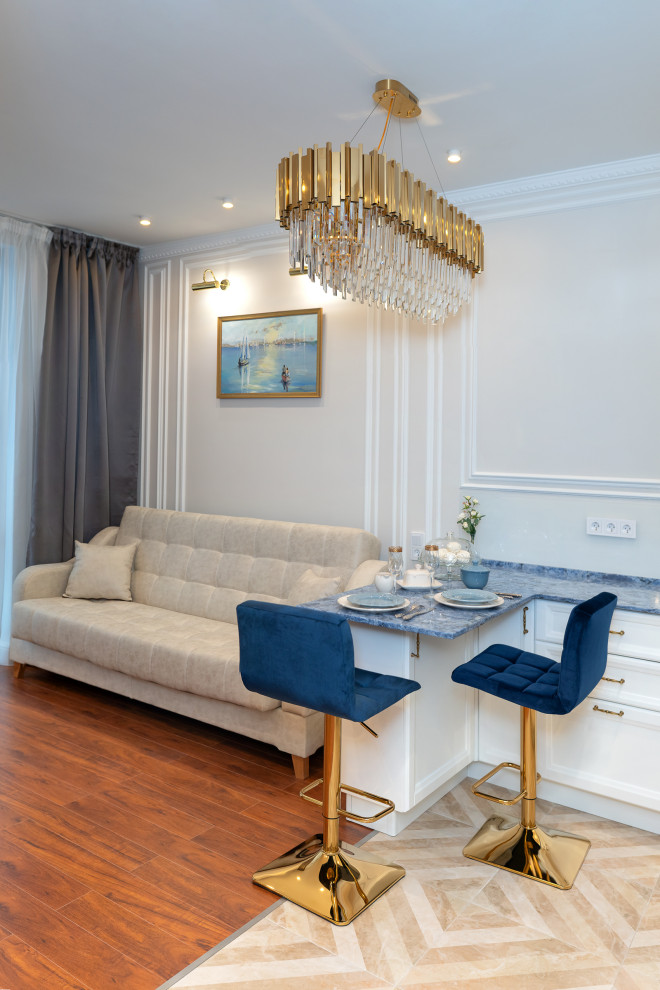 Двухкомнатная квартира 34кв.м. в неоклассическом стиле.