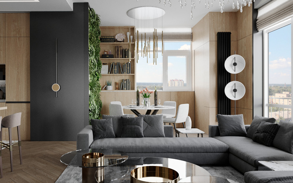 Интерьер 4-х комнатной квартиры в современном стиле. г. Москва