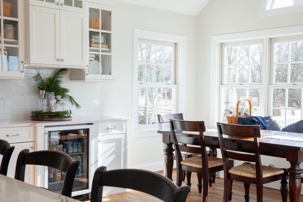This is an example of a transitional kitchen in Bridgeport.