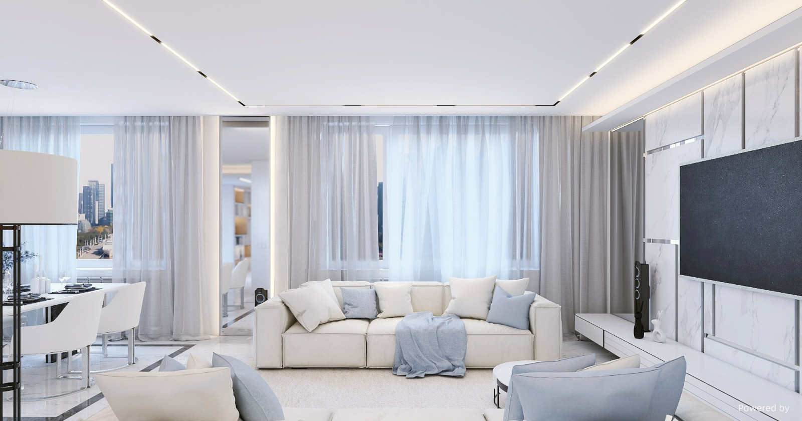 Трехкомнатная квартира для семьи из трех человек