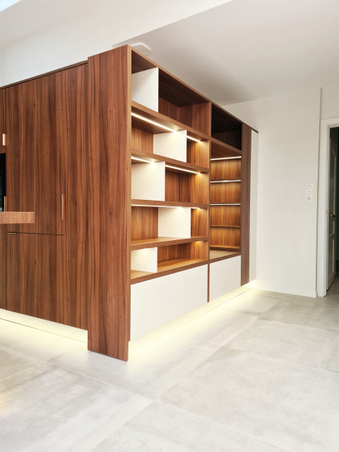 CUISINE ET BIBLIOTHEQUE SUR MESURE kitchen
