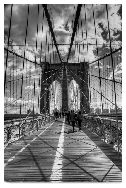 Brooklyn Bridge By Chris Bliss Canvas Art Contemporary Prints And Posters By Trademark Global