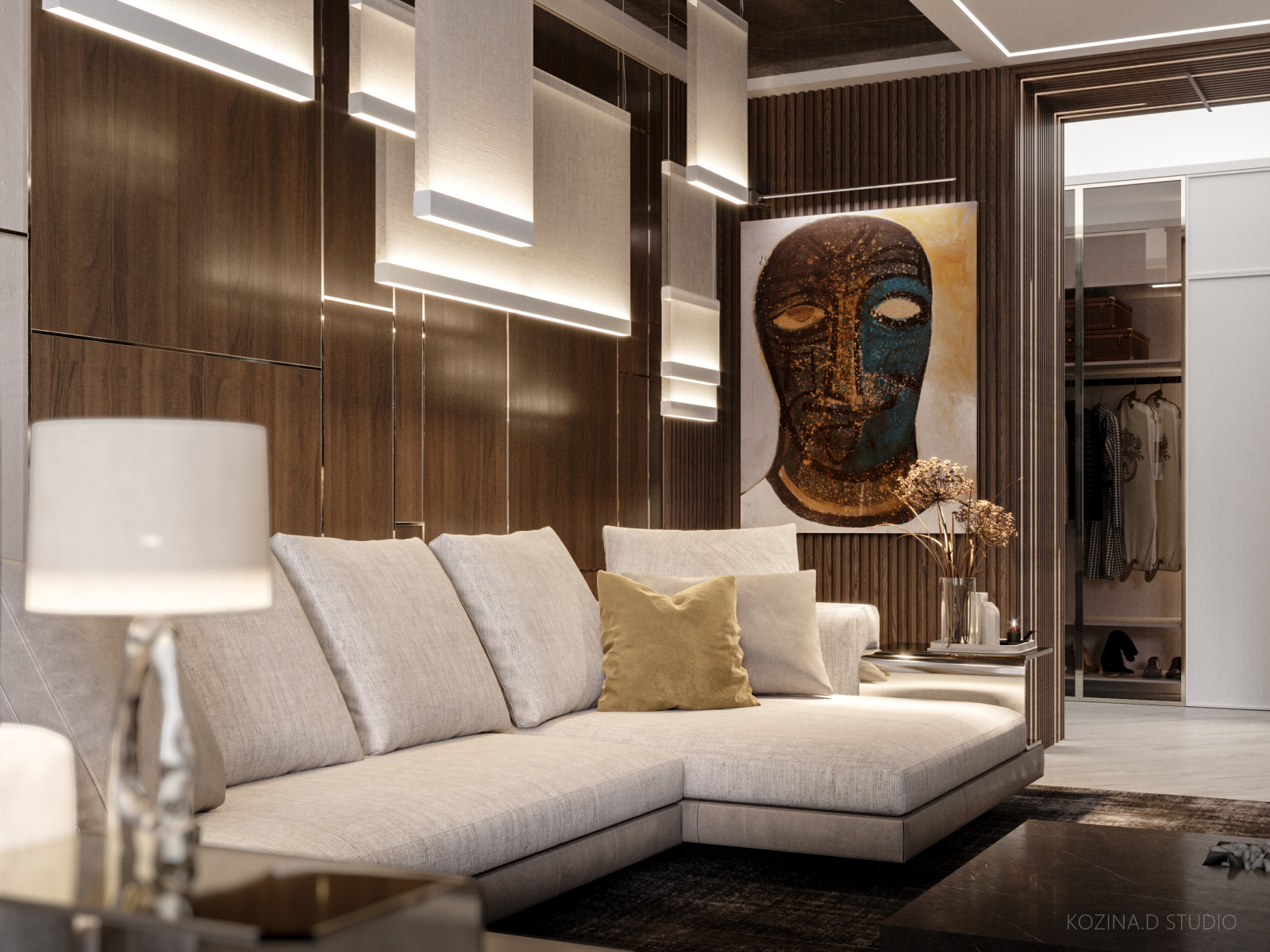 Кухня гостиная из проекта в Санкт-Петербурге