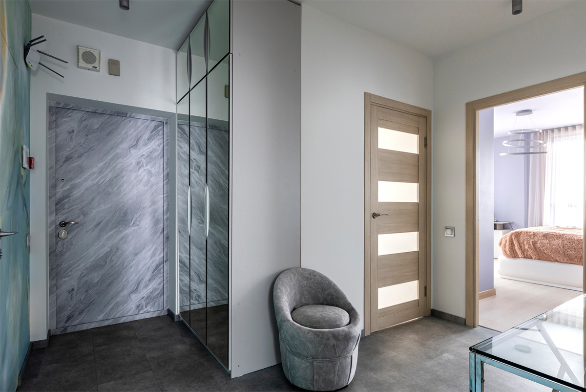 "Всплески жизни". Дизайн 3-х комнатной квартиры в современном стиле.