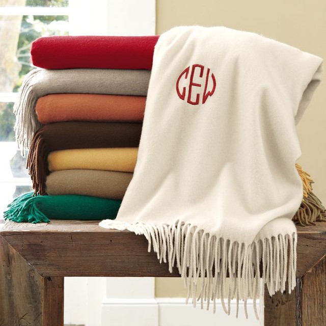Solid Cashmere Throw Traditional Throws by WilliamsSonoma