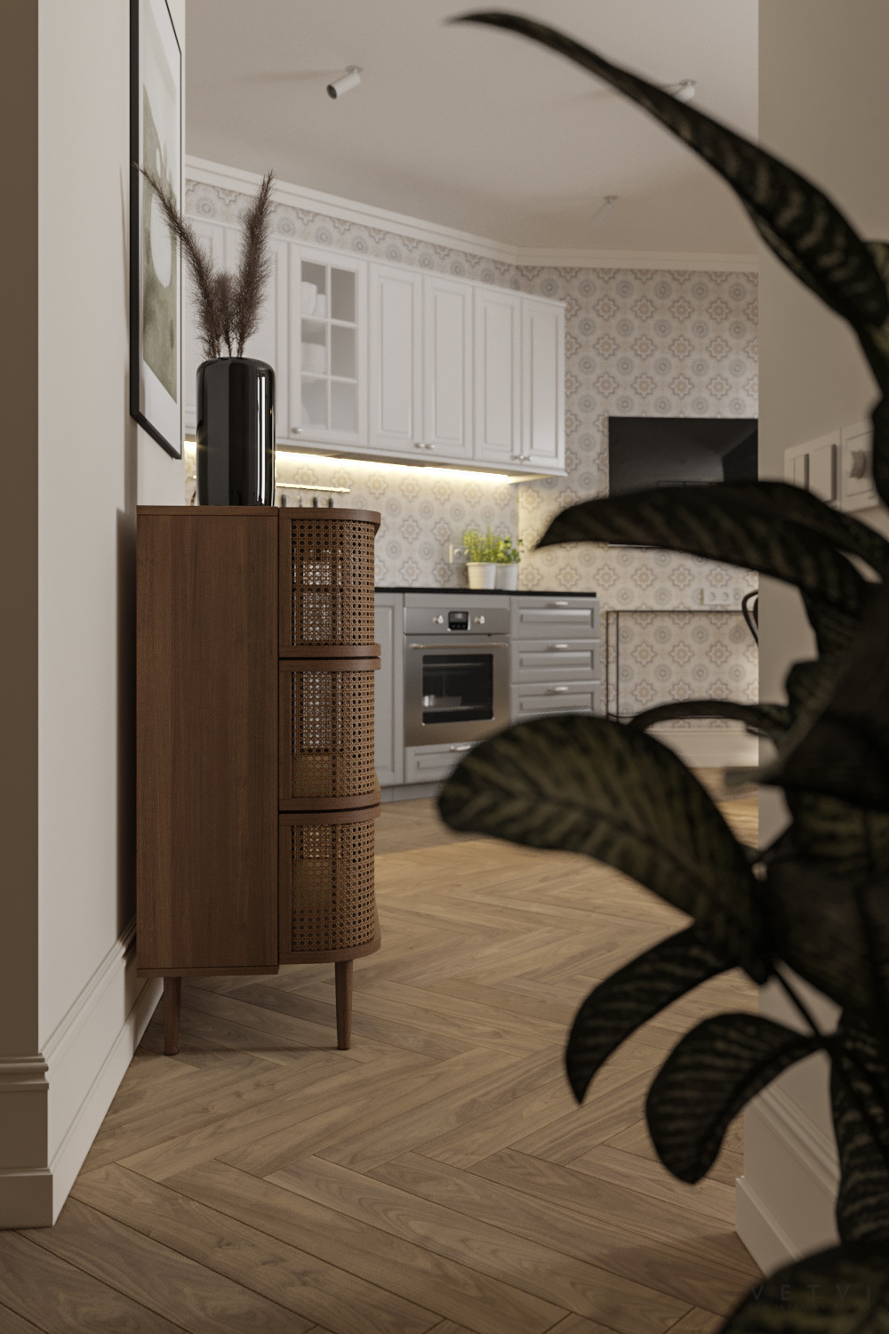 Квартира в Нижнем Новгороде с лесными акцентами | Площадь 42м²