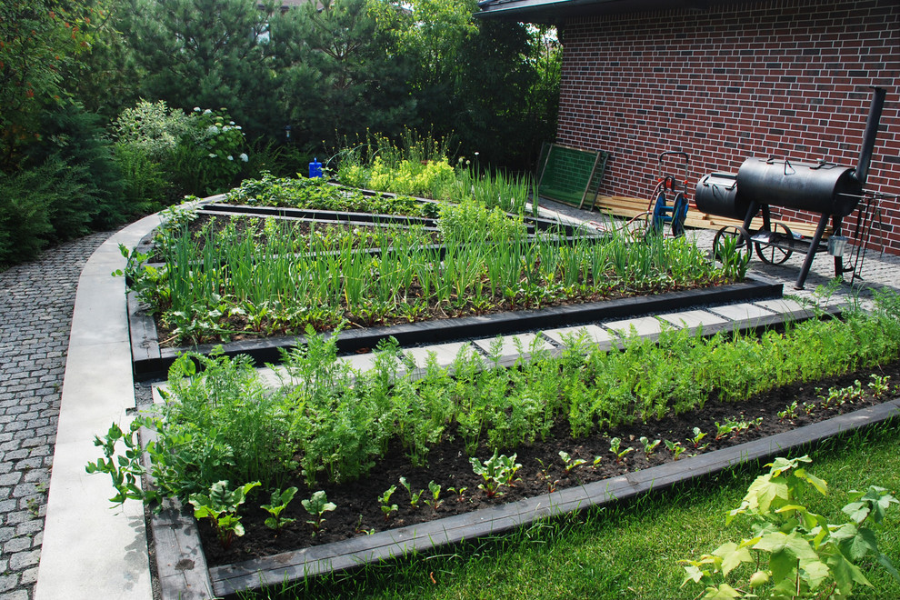 Современный сад в КП "Променад"