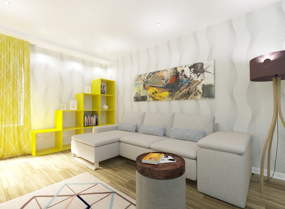 3D визуализация гостиной. вариант 2