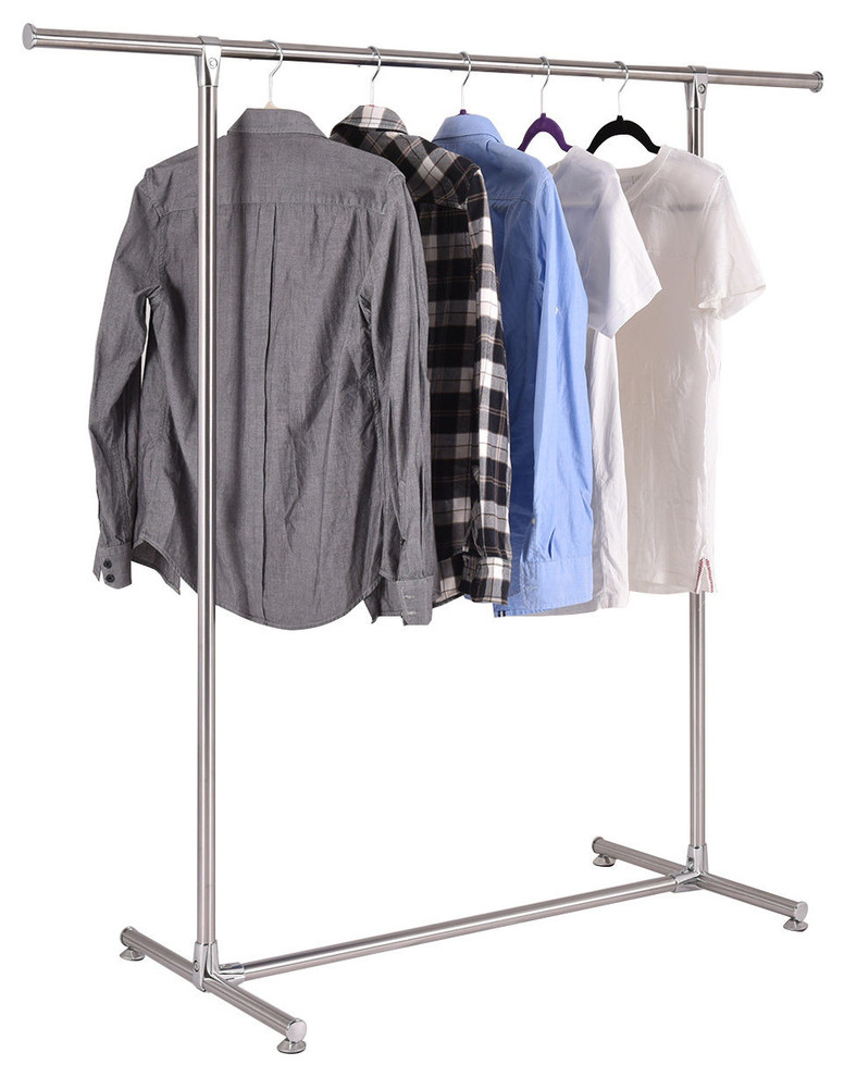 Costway Heavy Duty Stainless Steel Garment Rack Clothes Hanging