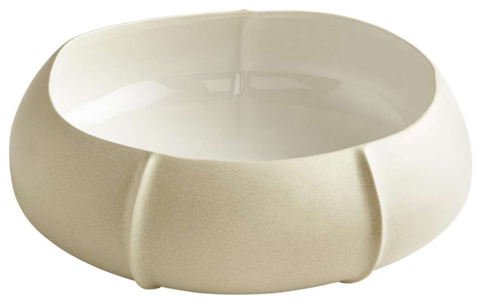 Large Cotton Bowl, Gloss White, Ceramic, 5.75"H (6885 M3KFJ)