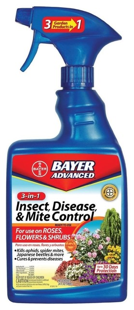 Bayer 3-in-1 Insect Disease and Mite Control Concentrate, 32-Ounce