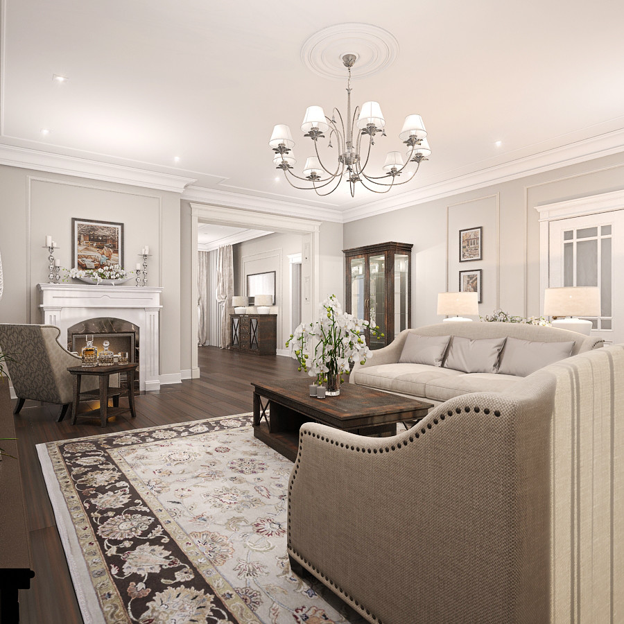 Классический интерьер коттеджа