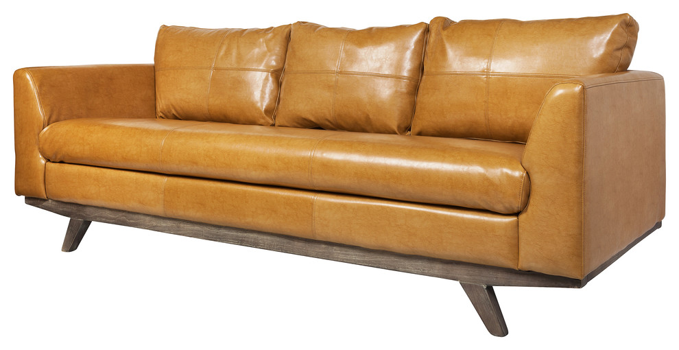 Maxwell 3 Seater Leather Sofa Midcentury Sofas By The Maxwell 3 Seater Leather Sofa