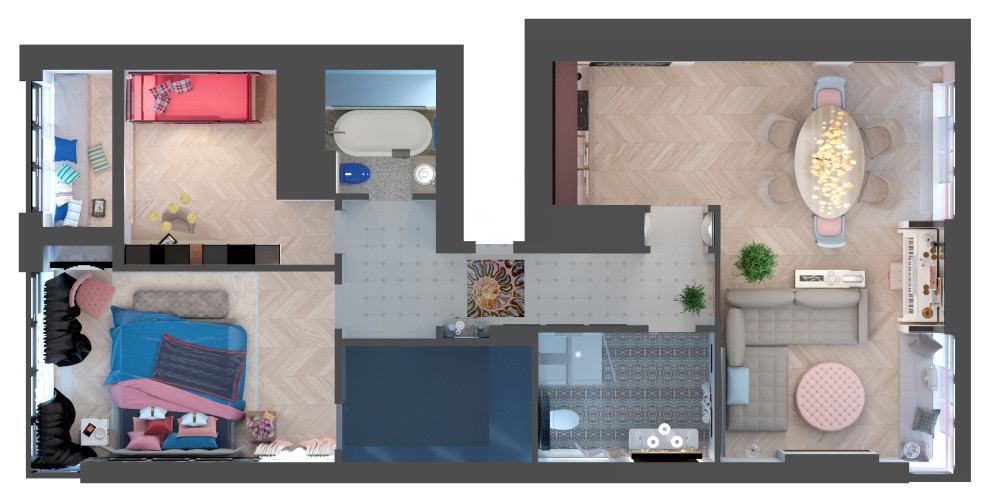 Квартира "Ветер странствий" в Сколково