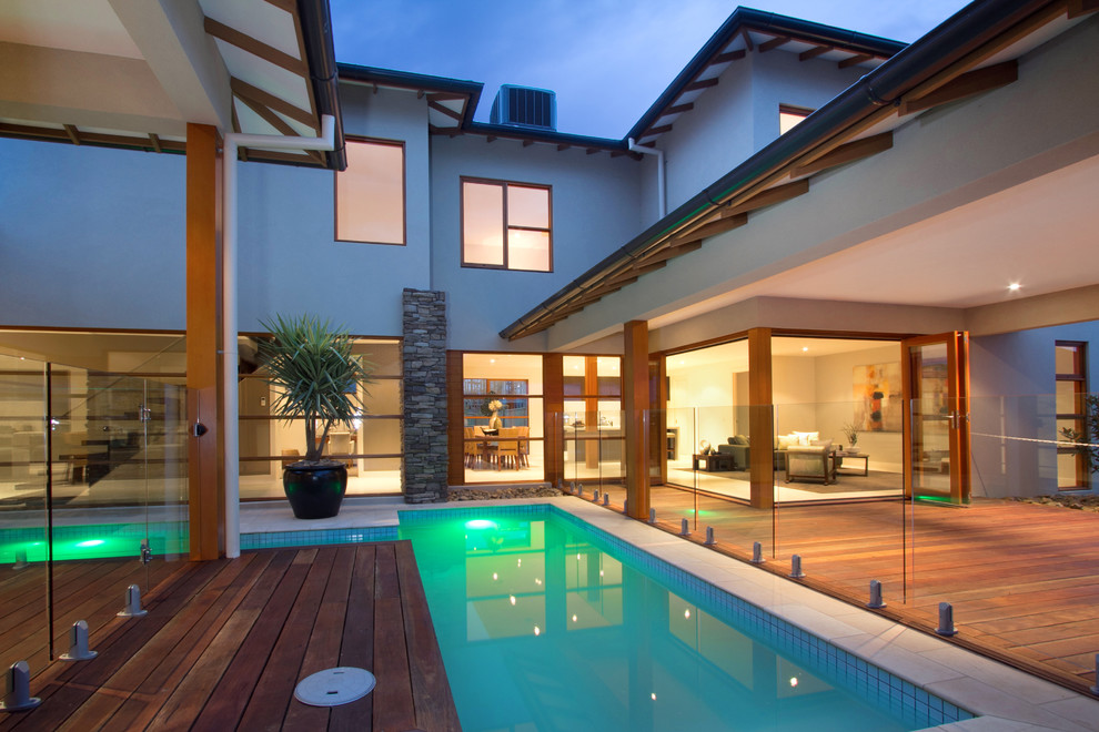 Design ideas for a tropical pool in Melbourne.