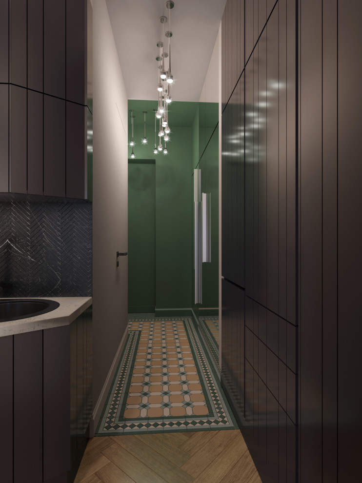 Interior design of a residential flat in The housing complex "Dynasty" at Moscow