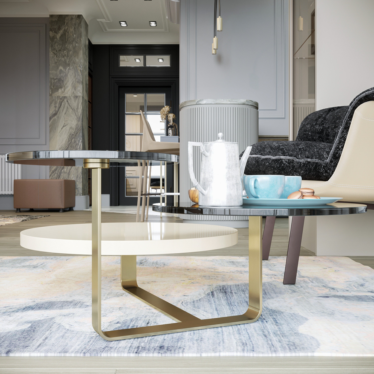 Кухня-гостиная для проекта СТАТУС, ЖК HOME SWEET HOME