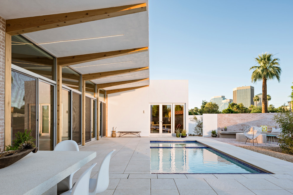 Pool - contemporary pool idea in Phoenix