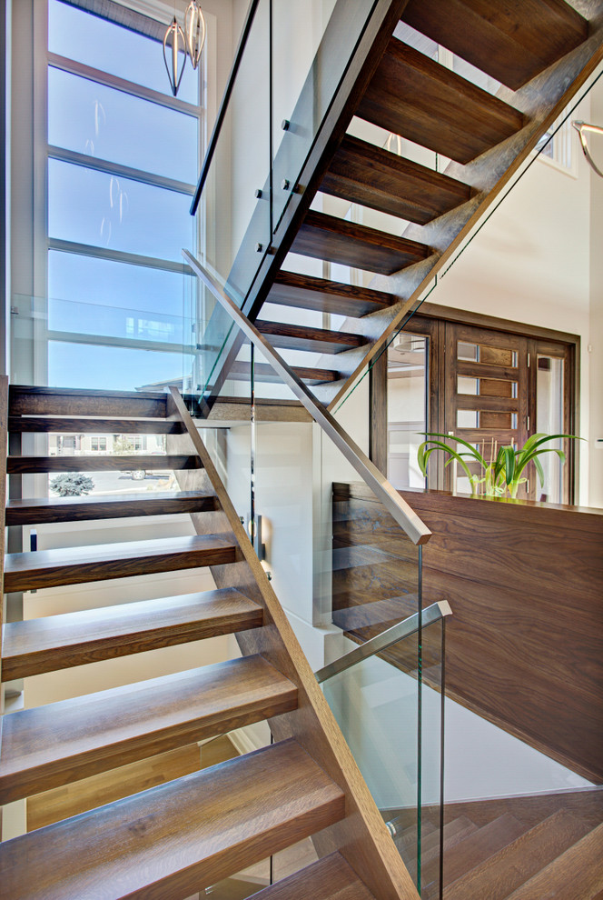 This is an example of a contemporary staircase in Calgary.