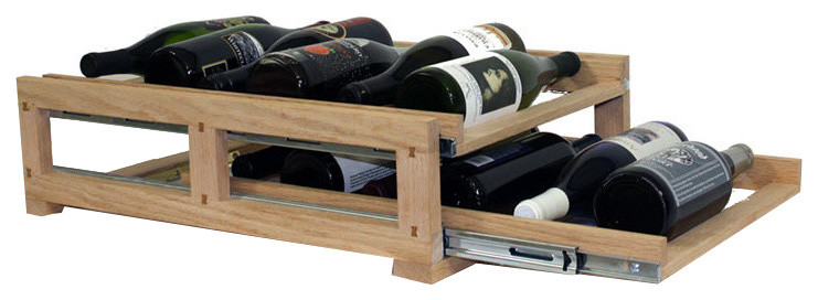 2 Shelf 12 Bottle Wine Slide and Store
