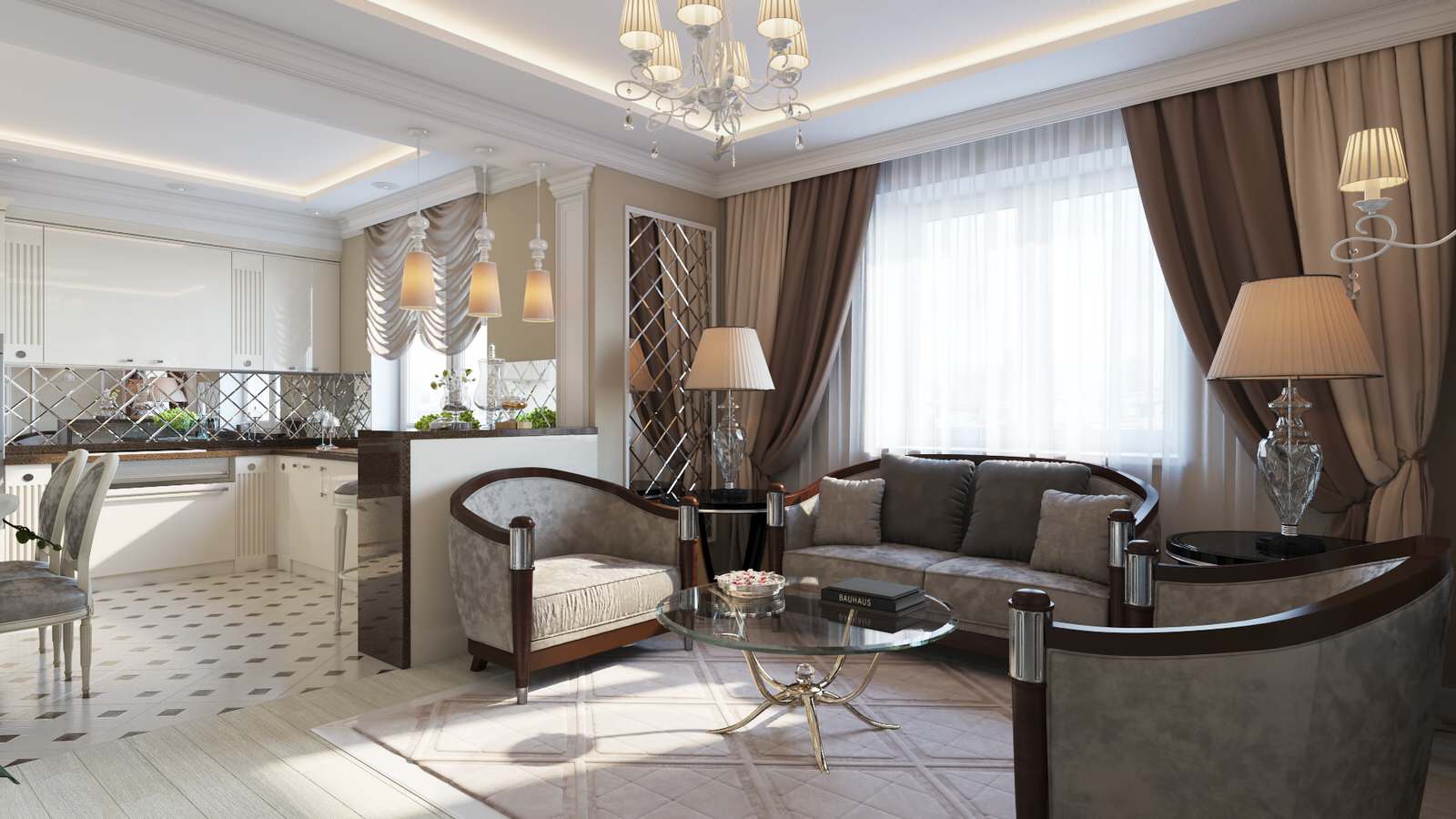 Гостиная в нео классике