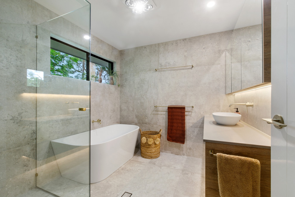 Minyama Renovations Contemporary Bathroom Sunshine Coast by