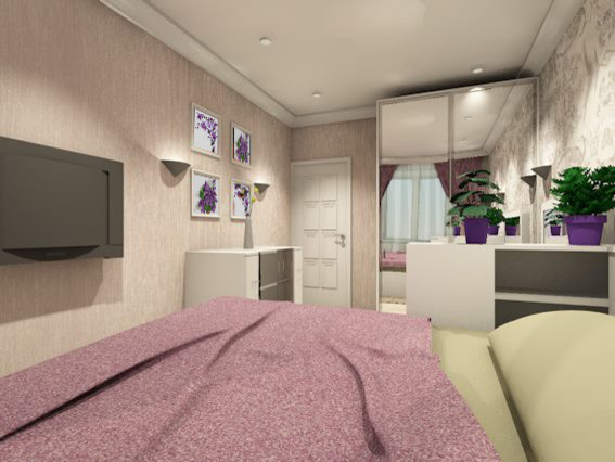 Фиолетовый цветок