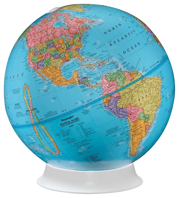 Replogle Apollo Desktop Globe 9 Contemporary World Globes Replogle Apollo Desktop Globe 9