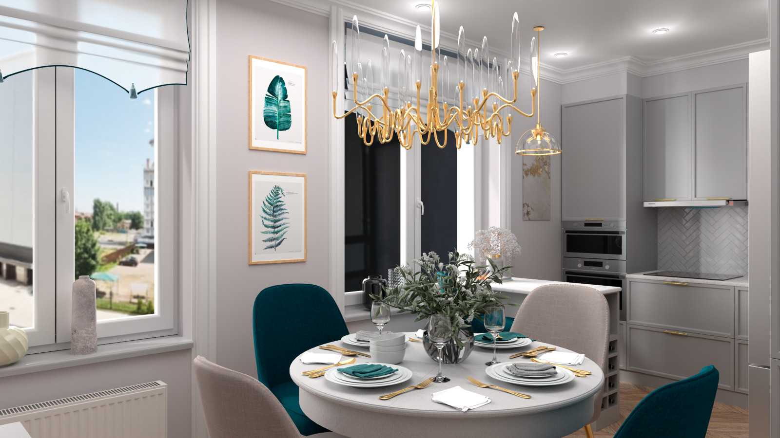 Дизайн проект трехкомнатной квартиры в Санкт-Петербурге