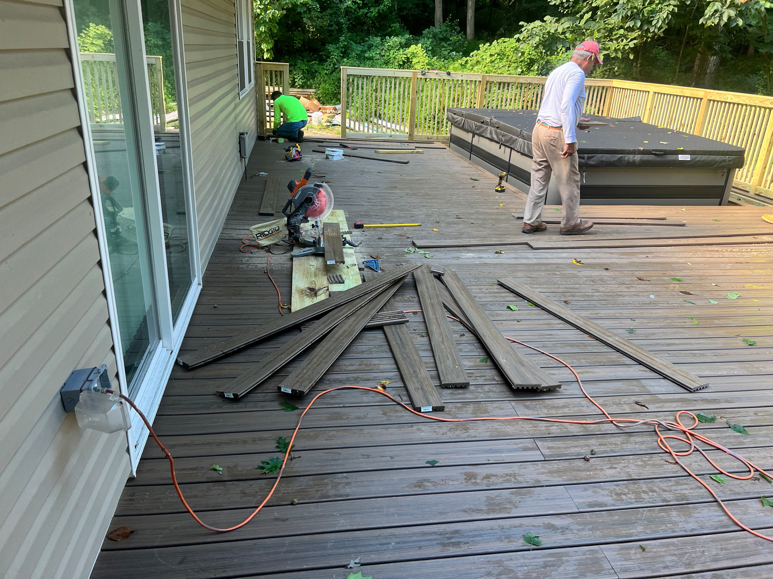 Residential deck construction