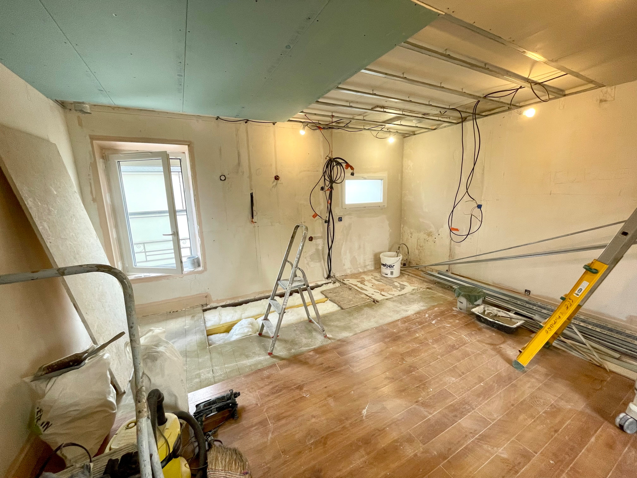 SALLE D'EAU: création dans une chambre parentale de 25m²