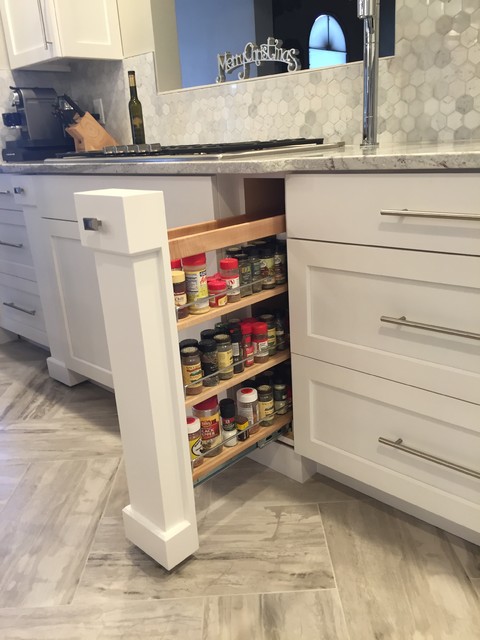 Column Spice Rack Pull Out contemporary-kitchen