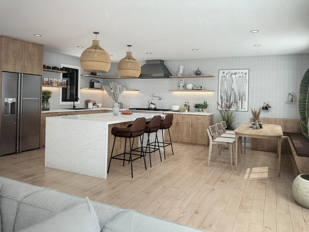 Trendy kitchen photo in Orange County