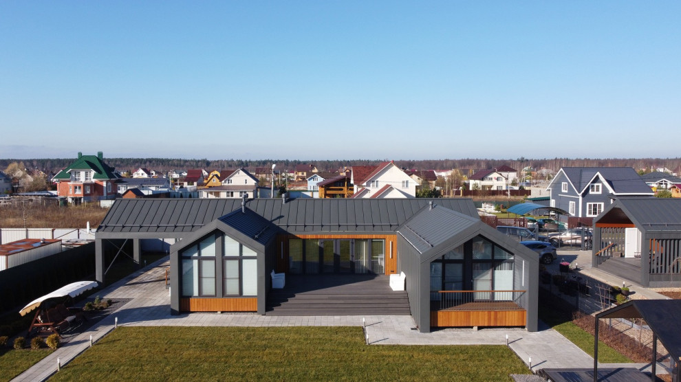 Загородный одноэтажный жилой дом