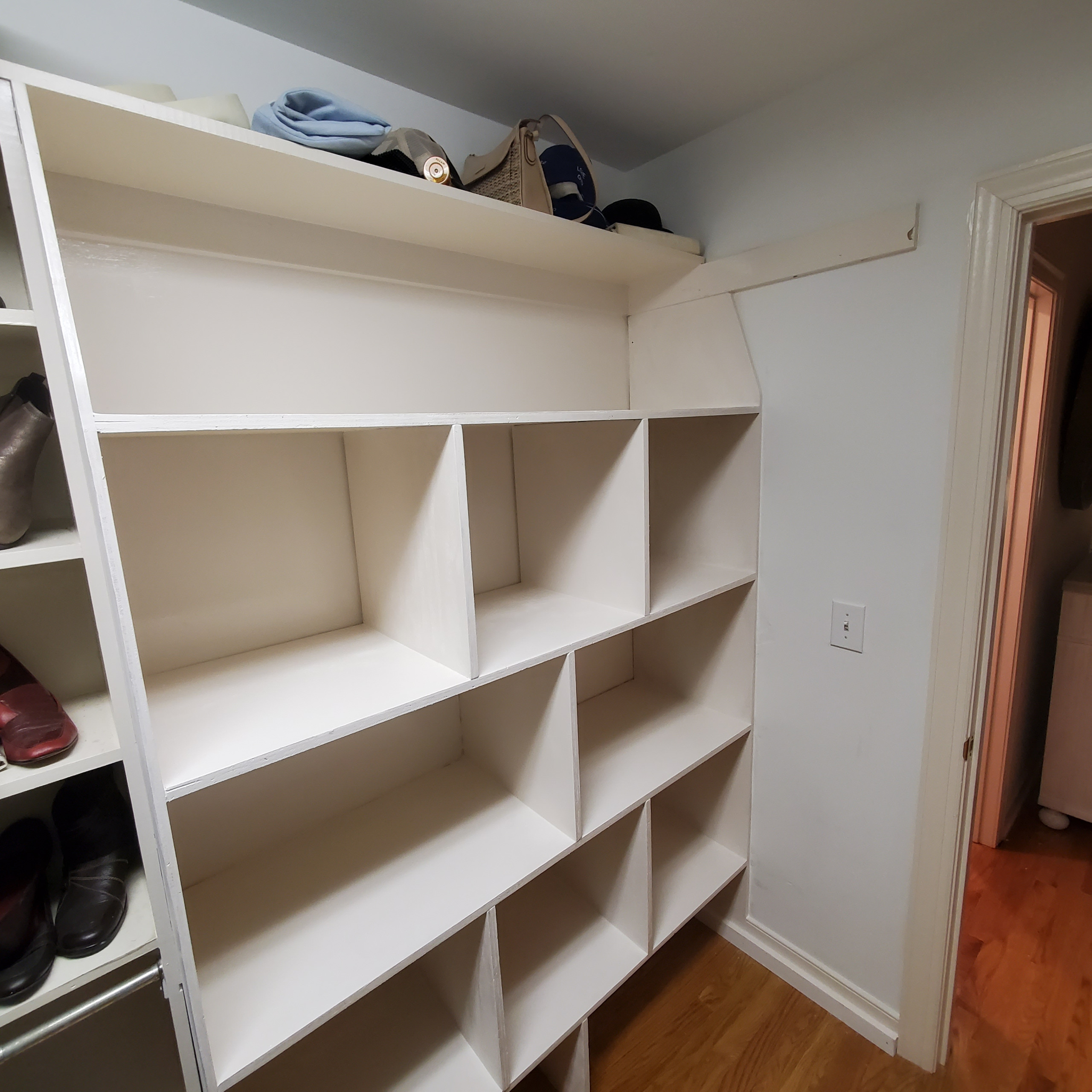 Bathroom to a walk-in closet