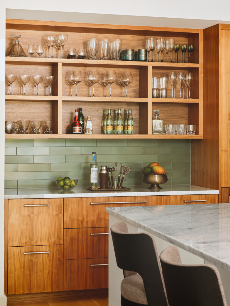 Holly Hill - Midcentury - Home Bar - Austin - by MMD Architecture