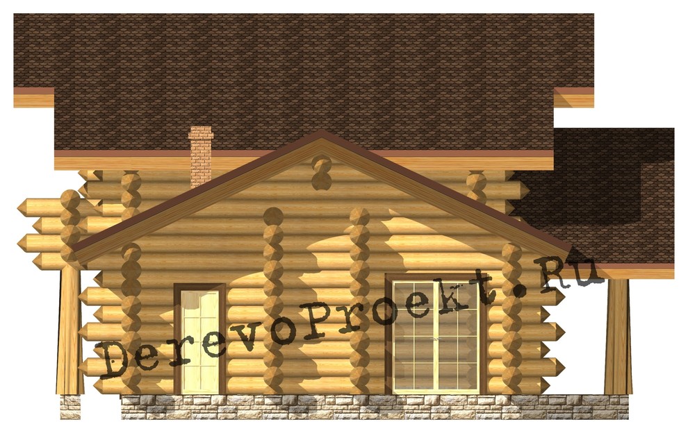 Баня Романа - рубленое бревно 380-420мм