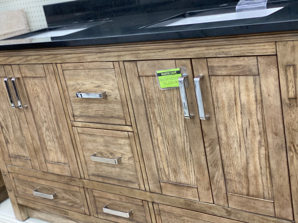 Is it ok to have a gap between a bathroom vanity and walls