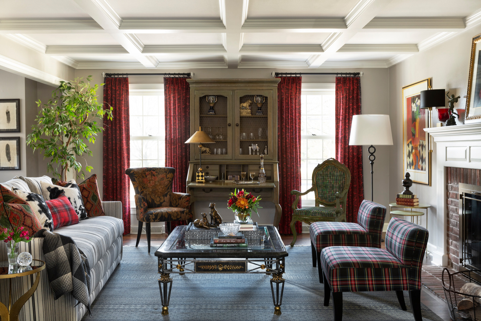 赤カーテン ゴージャス インテリア ゴージャスの極み！赤とゴールドのカーテン♪ - 素敵なカーテン - 埼玉