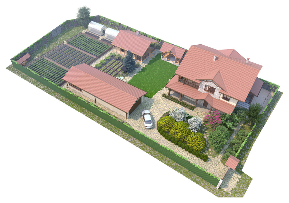 Индивидуальный загородный дом с участком