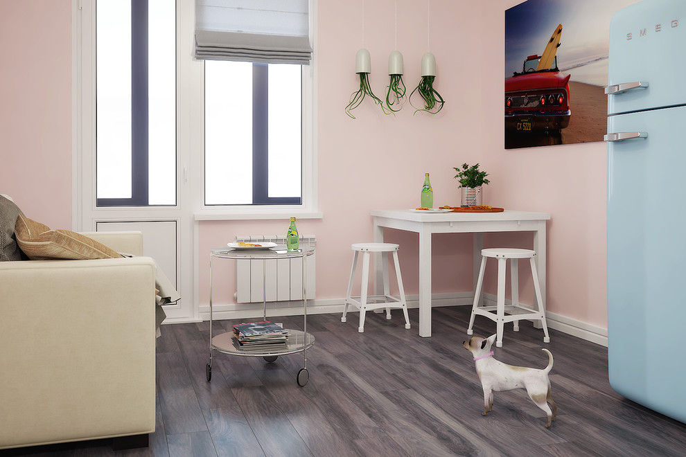 Дизайн-проект квартиры в Москве.  Общая площадь 49 m2