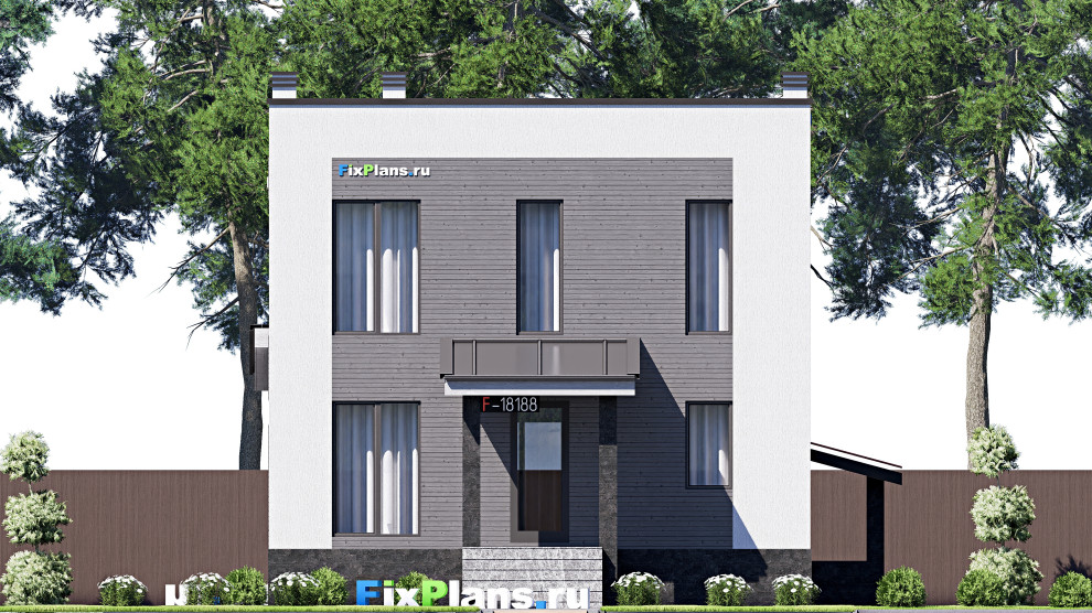 Проект двухэтажного дома 16х9 м S216м2 F-18188