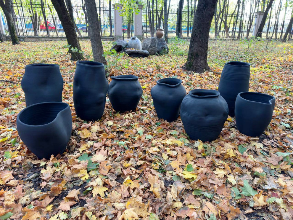 Большие керамические плафоны для ресторана «Реликт»