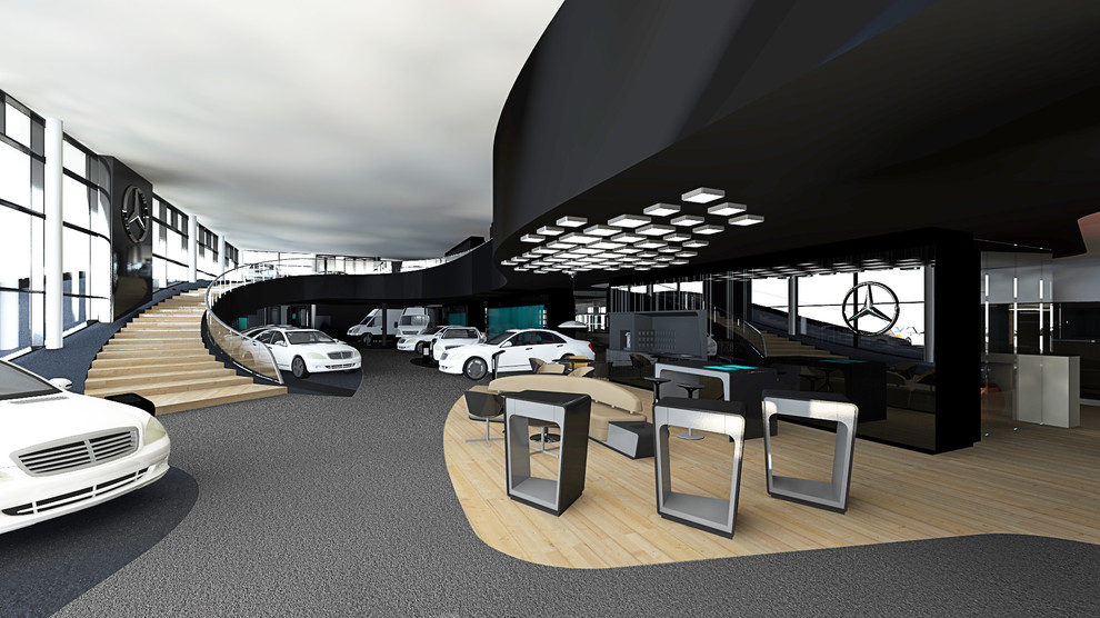 Эскизный проект дилерского салона Mercedes-Benz