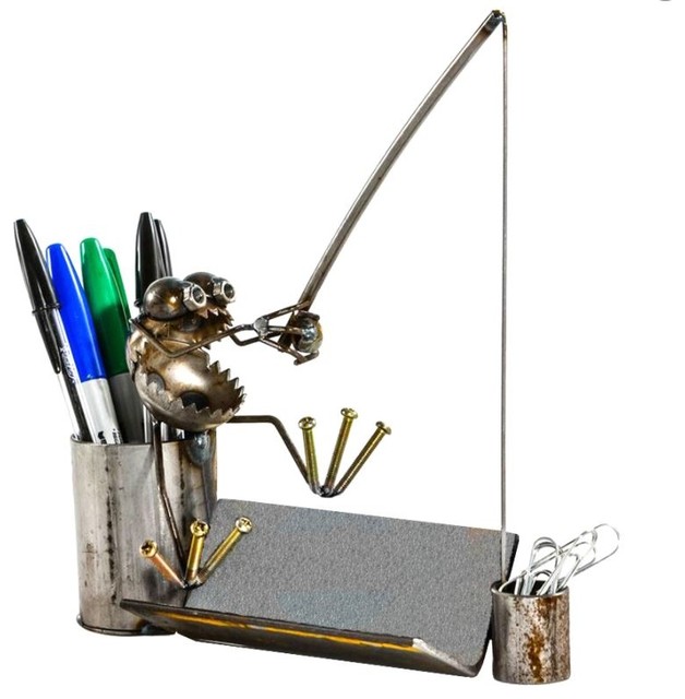 Sugarpost Desk Bucket Fisherman Business Card Holder Office Welded