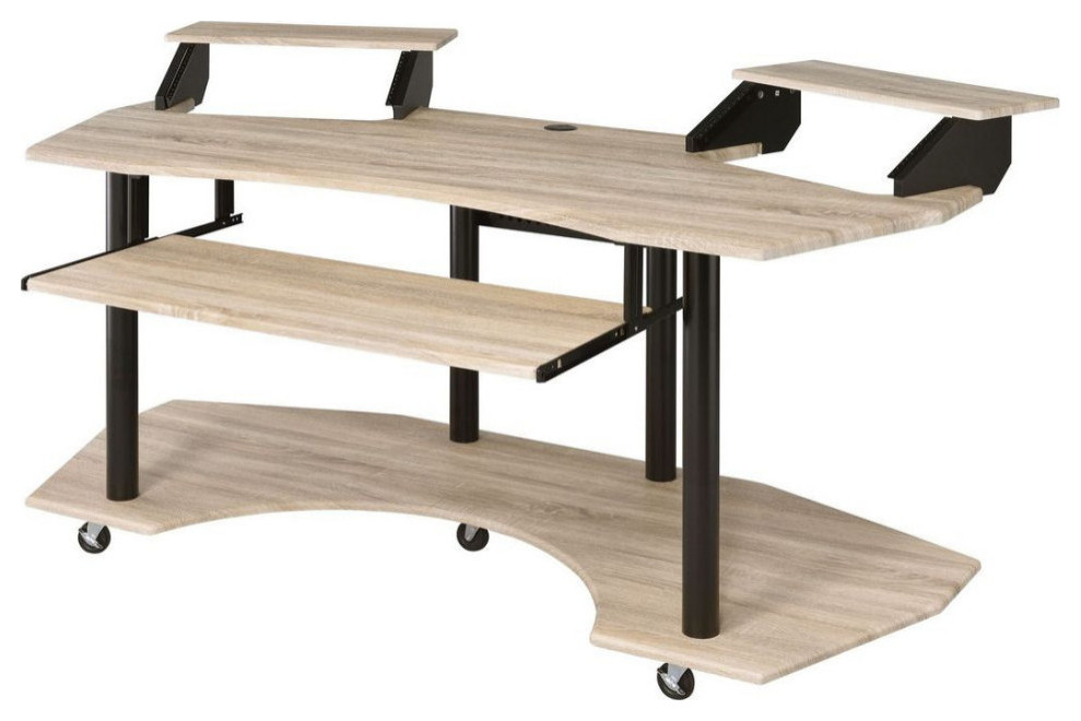 Eleazar Computer Desk Oak - Transitional - Desks And Hutches - by ...